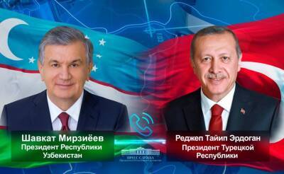 Мирзиёев и Эрдоган провели телефонные переговоры