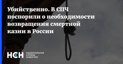 Убийственно. В СПЧ поспорили о необходимости возвращения смертной казни в России