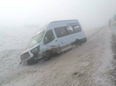 В Башкирии произошла авария с участием пассажирского автобуса