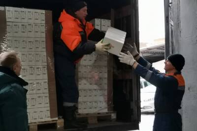 Полторы тонны гуманитарного груза для беженцев ЛДНР поступило в Тулу из Москвы