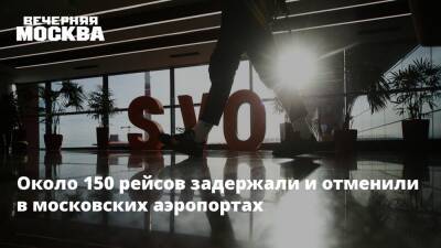 Около 150 рейсов задержали и отменили в московских аэропортах