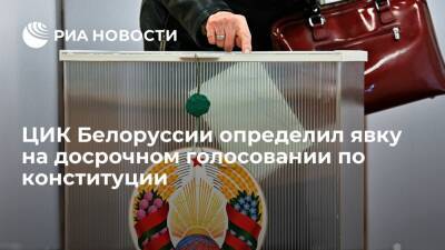 Явка на досрочном голосовании на референдуме по конституции Белоруссии составила 42,93%