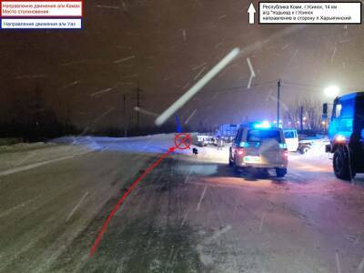 В Усинске в аварии серьезные травмы получил пассажир УАЗа
