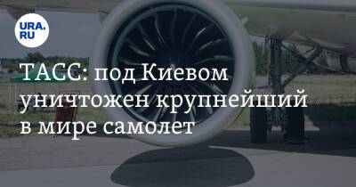 ТАСС: под Киевом уничтожен крупнейший в мире самолет