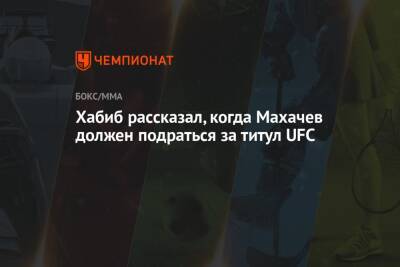 Хабиб рассказал, когда Махачев должен подраться за титул UFC