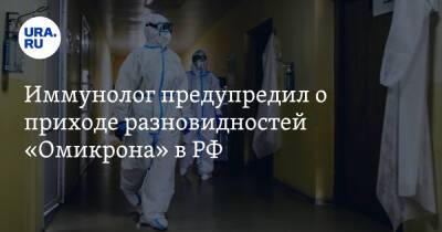 Иммунолог предупредил о приходе разновидностей «Омикрона» в РФ