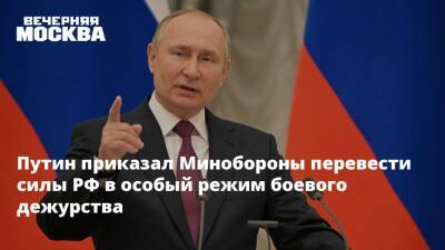 Путин приказал Минобороны перевести силы РФ в особый режим боевого дежурства