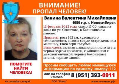В Новосибирске две недели разыскивают пропавшую 63-летнюю пенсионерку