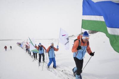 Комсомольские спортсмены совершили лыжный переход в 400 км