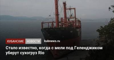 Стало известно, когда с мели под Геленджиком уберут сухогруз Rio