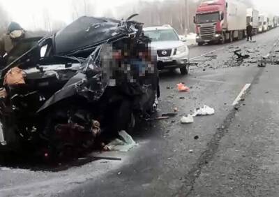 Опубликовано видео с последствиями смертельной аварии на трассе М5 в Шацком районе