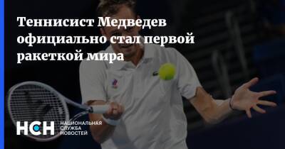 Теннисист Медведев официально стал первой ракеткой мира
