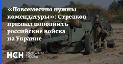 «Повсеместно нужны комендатуры»: Стрелков призвал пополнить российские войска на Украине