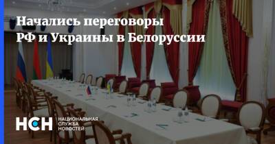 Начались переговоры РФ и Украины в Белоруссии
