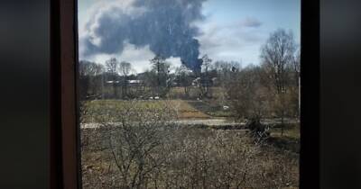 Оккупанты взорвали еще одну нефтебазу в Киевской области, — местные жители (ФОТО, ВІДЕО)