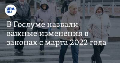В Госдуме назвали важные изменения в законах с марта 2022 года