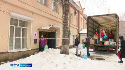 Красный Крест доставил в Воронеж гуманитарную помощь для беженцев