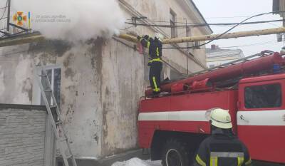 В Лисичанске произошло возгорание на линии электропередач