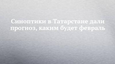 Синоптики в Татарстане дали прогноз, каким будет февраль