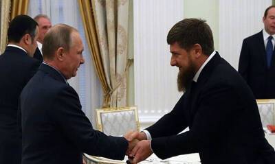 Пресс-служба главы Чечни ночью сообщила о встрече Рамзана Кадырова и Владимира Путина