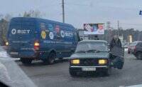 В Киеве тройное ДТП на Кольцевой: движение затруднено