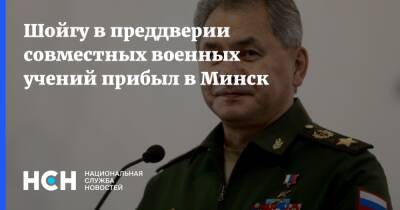 Шойгу в преддверии совместных военных учений прибыл в Минск