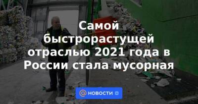 Самой быстрорастущей отраслью 2021 года в России стала мусорная