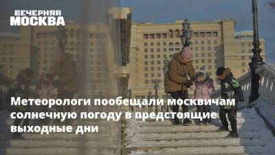 Метеорологи пообещали москвичам солнечную погоду в предстоящие выходные дни