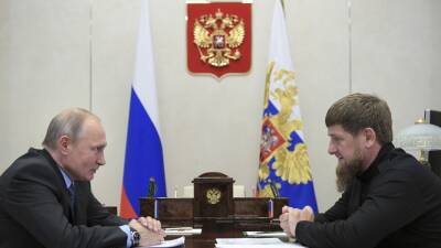 В Кремле заявили, что Путин и Кадыров обсудили связанные с работой правоохранителей темы