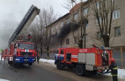 В доме на ул.Тухачевского в Минске произошел крупный пожар: горел весь этаж