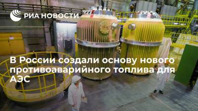 В "Росатоме" создали основу нового российского противоаварийного топлива для АЭС