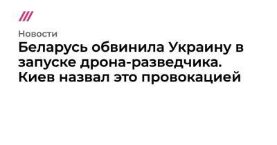 Беларусь обвинила Украину в запуске дрона-разведчика. Киев назвал это провокацией