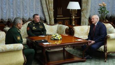 Сергей Шойгу встретился с президентом Белоруссии в Минске