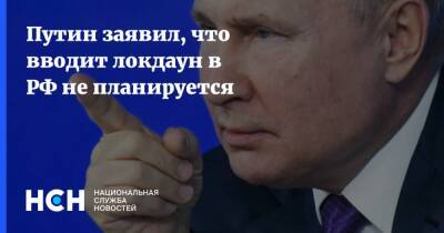 Путин заявил, что вводит локдаун в РФ не планируется