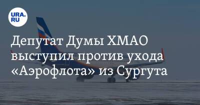 Депутат Думы ХМАО выступил против ухода «Аэрофлота» из Сургута