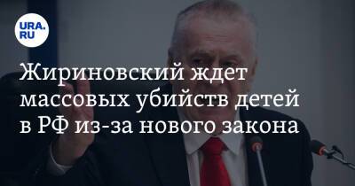 Жириновский ждет массовых убийств детей в РФ из-за нового закона
