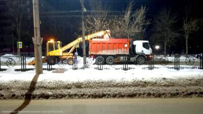 За ночь с рязанских улиц вывезли 4000 кубометров снега