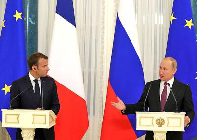 Президент Франции Макрон 7 февраля приедет в Москву