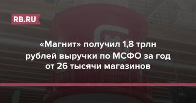 «Магнит» получил 1,8 трлн рублей выручки по МСФО за год от 26 тысячи магазинов