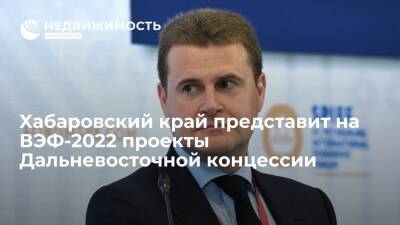 Хабаровский край представит на ВЭФ-2022 пять проектов по Дальневосточной концессии