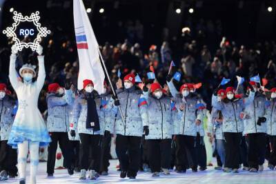 Сборная России прошла по стадиону на открытии Олимпиады в Пекине
