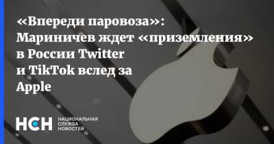 Дмитрий Мариничев - «Впереди паровоза»: Мариничев ждет «приземления» в России Twitter и TikTok вслед за Apple - nsn.fm - Россия - США - Twitter