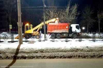В ночь на 5 февраля в Рязани вывезут снег с Московского и Окского шоссе