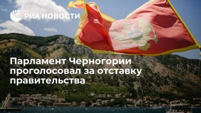 Депутаты парламента Черногории большинством голосов выразили недоверие правительству