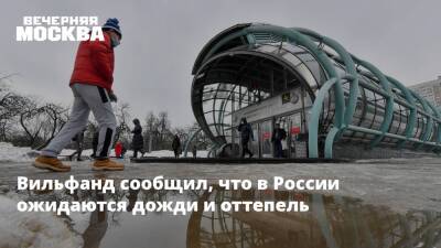 Вильфанд сообщил, что в России ожидаются дожди и оттепель