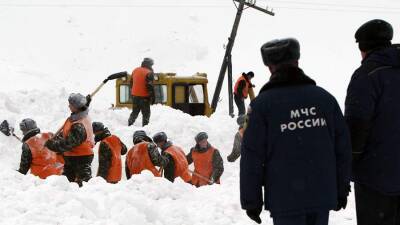 Двух рабочих извлекли живыми из-под лавины на Сахалине