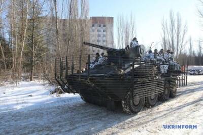 Украинские военные тренируются в чернобыльской зоне отчуждения
