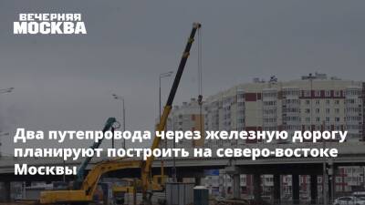 Два путепровода через железную дорогу планируют построить на северо-востоке Москвы