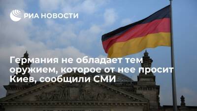 Издание Welt: Германия сама не обладает тем оружием, которое от нее просит Киев