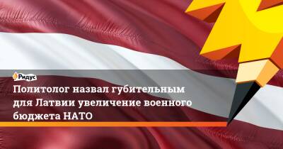 Политолог назвал губительным для Латвии увеличение военного бюджета НАТО